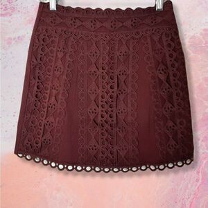 Indikah by Angel biba Plum Skirt sz S US NWT